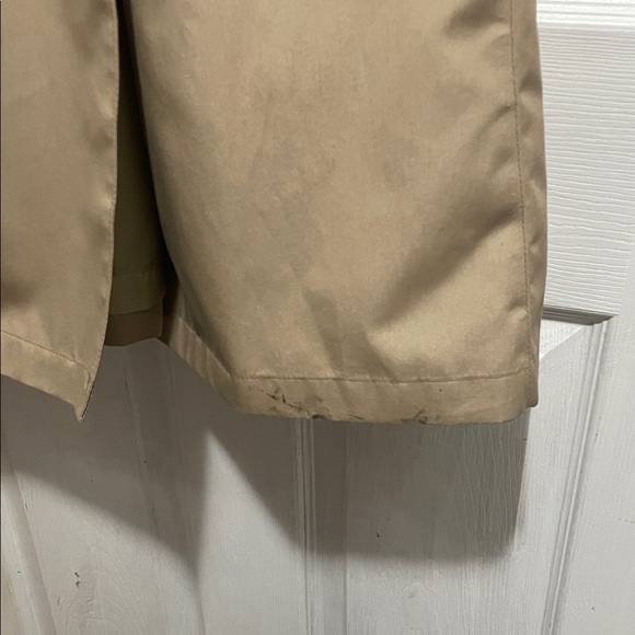 VINTAGE London Fog Beige Double-Breasted Trench Coat Ladies Petite small/4/6 - Picture 10 of 11